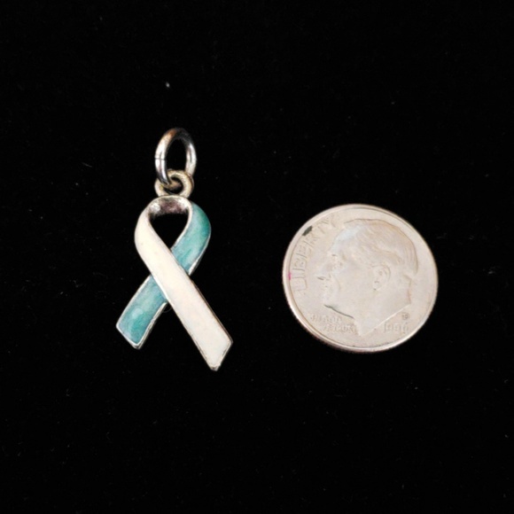 Beaucoup Designs Cervical Cancer Ribbon Charm - Picture 2 of 2